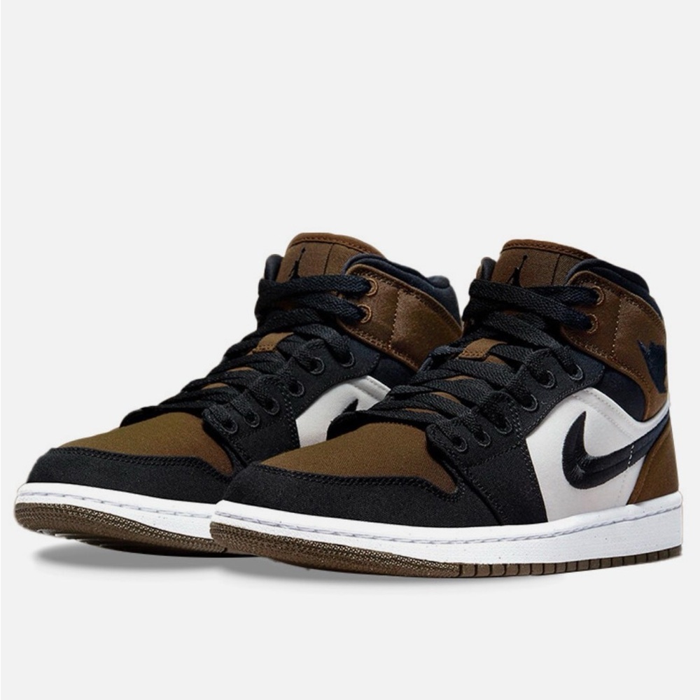 Nike Air Jordan 1 Mid SE Olive Toe Womens | DV0427-301 | Laced
